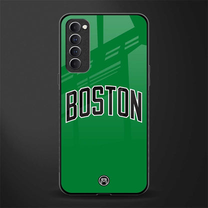 boston club glass case for oppo reno 4 pro image