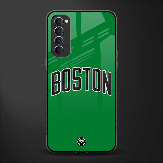 boston club glass case for oppo reno 4 pro image