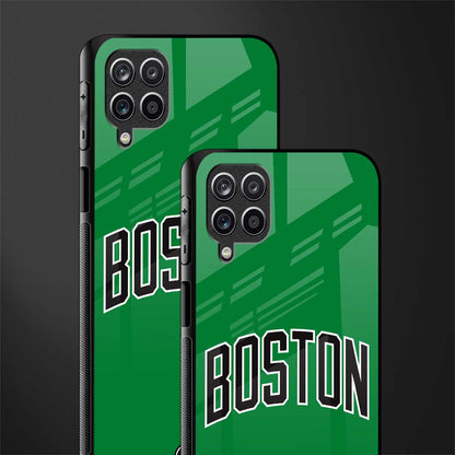boston club glass case for samsung galaxy a12 image-2