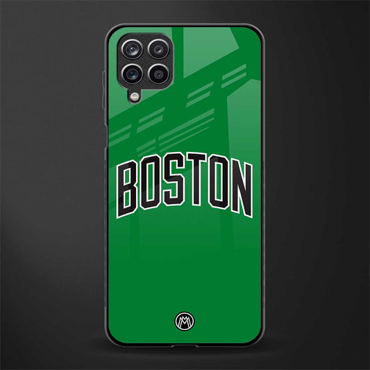 boston club glass case for samsung galaxy m12 image