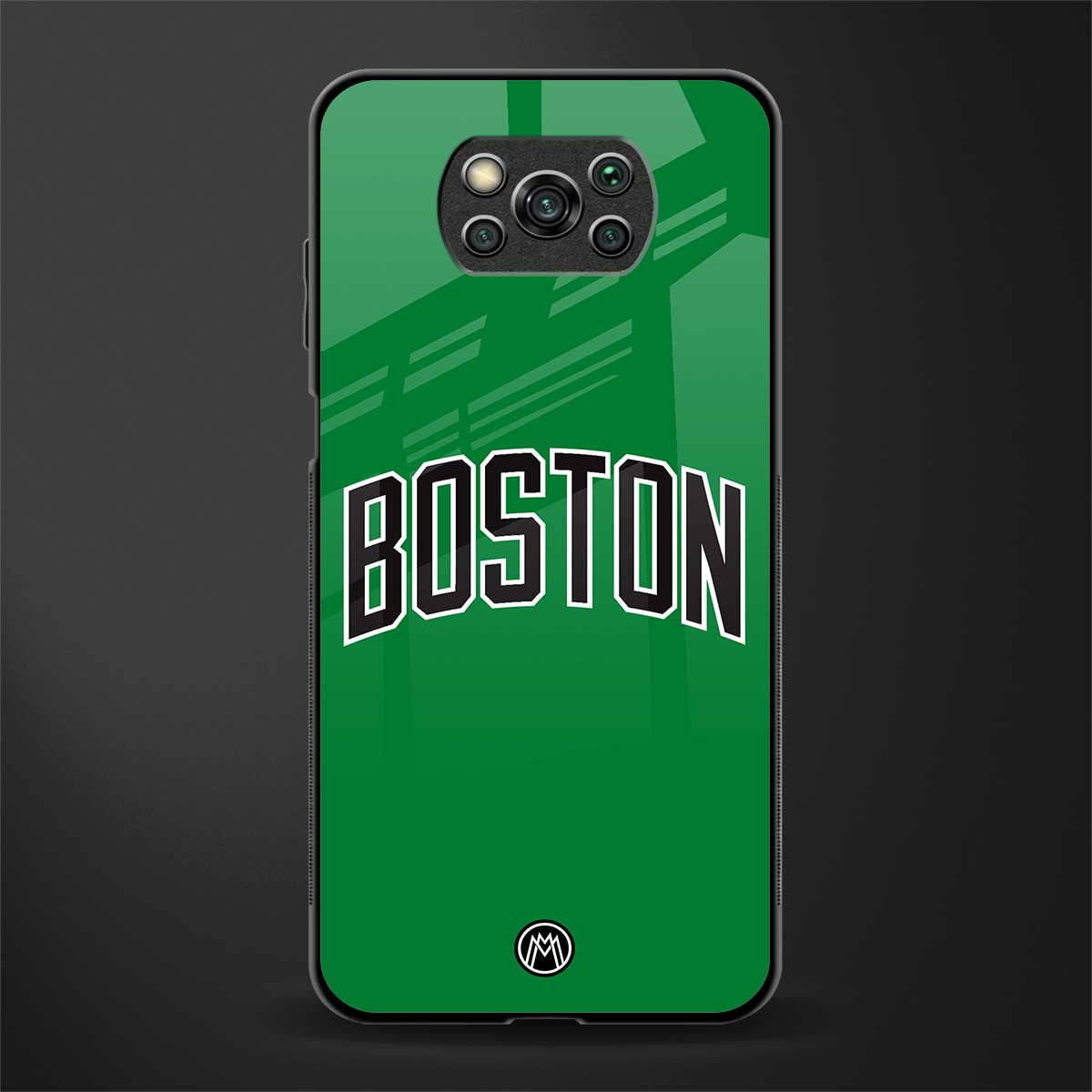 boston club glass case for poco x3 image