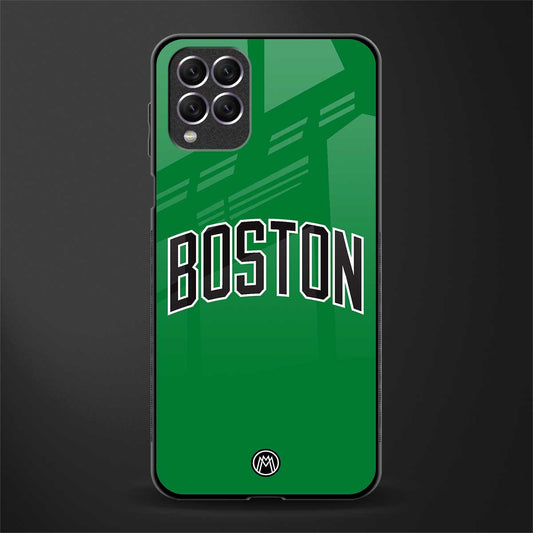 boston club glass case for samsung galaxy f62 image