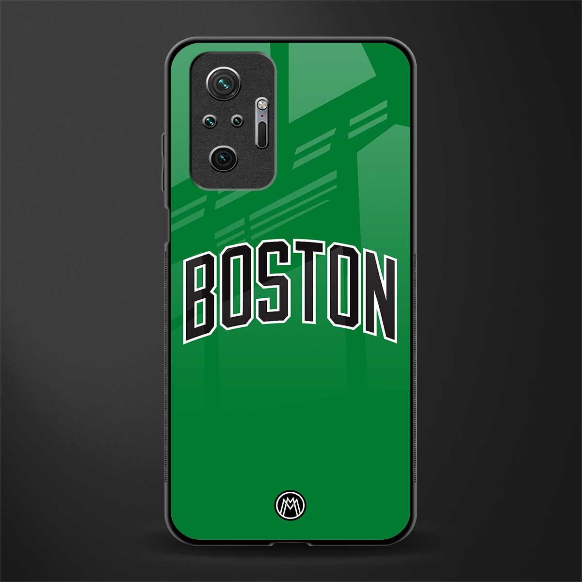 boston club glass case for redmi note 10 pro image