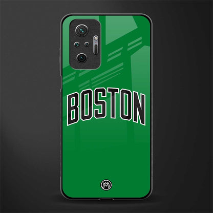 boston club glass case for redmi note 10 pro image