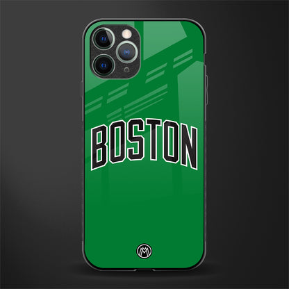 boston club glass case for iphone 11 pro image