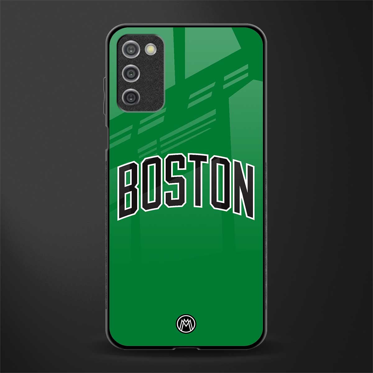 boston club glass case for samsung galaxy a03s image