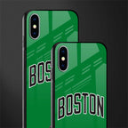 boston club glass case for iphone xs image-2