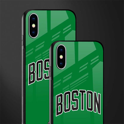 boston club glass case for iphone xs image-2