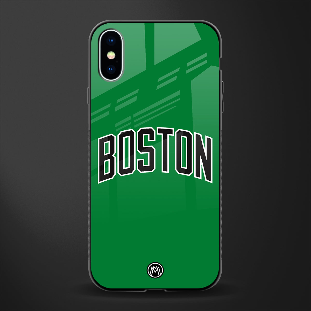 boston club glass case for iphone xs image