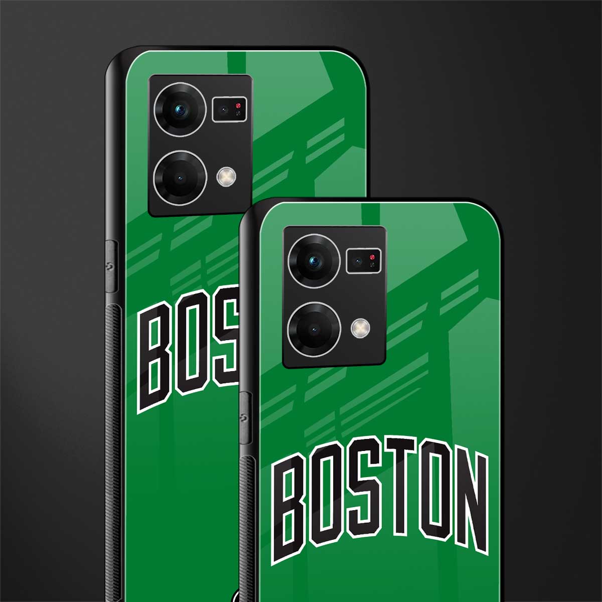 boston club back phone cover | glass case for oppo f21 pro 4g