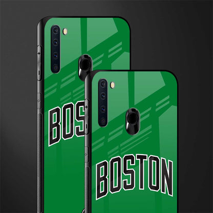 boston club glass case for samsung a21 image-2