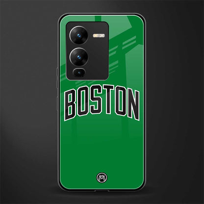 boston club back phone cover | glass case for vivo v25 pro 5g