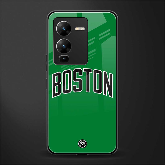 boston club back phone cover | glass case for vivo v25 pro 5g