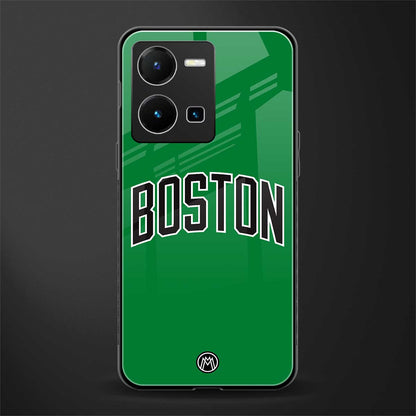 boston club back phone cover | glass case for vivo y35 4g