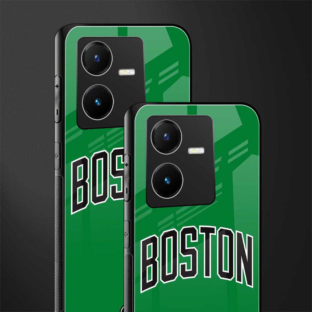 boston club back phone cover | glass case for vivo y22