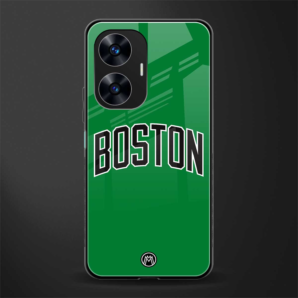 boston club back phone cover | glass case for realme c55