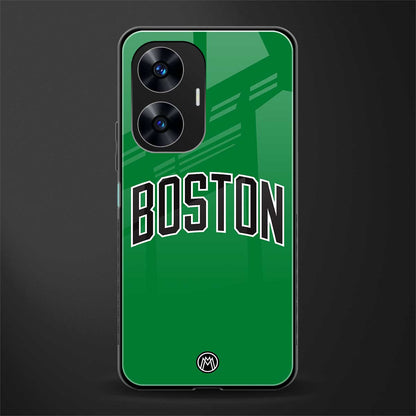 boston club back phone cover | glass case for realme c55