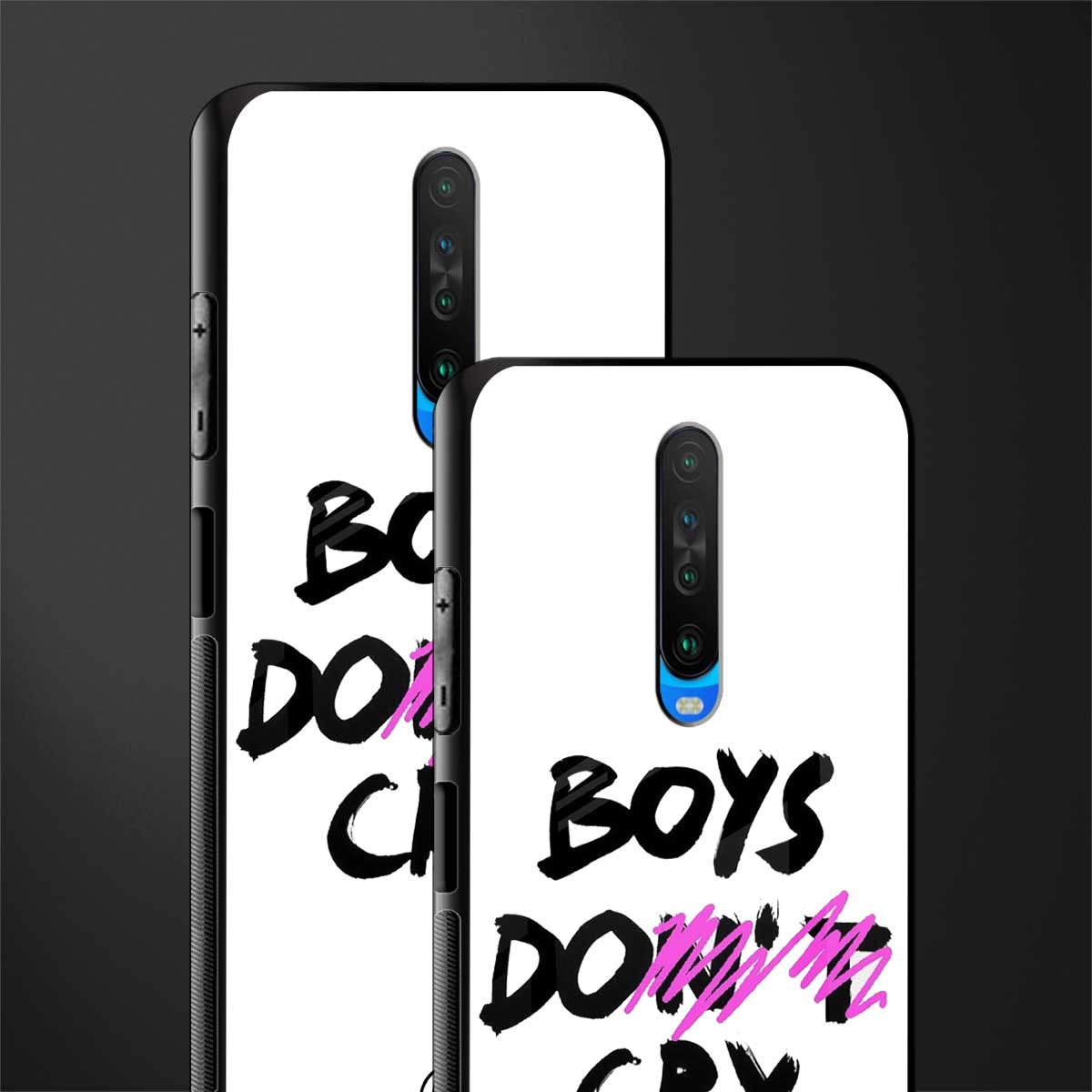 boys do cry glass case for poco x2 image-2