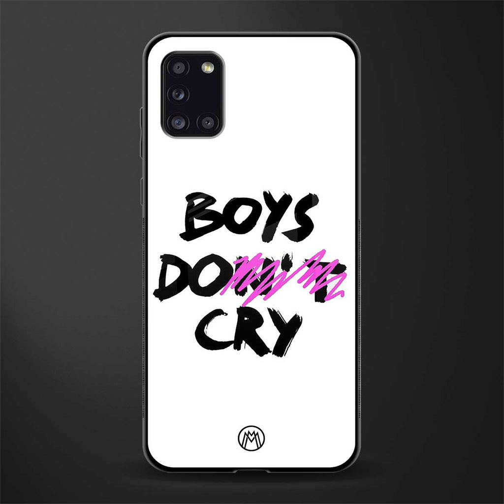boys do cry glass case for samsung galaxy a31 image