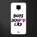 boys do cry glass case for redmi note 9 pro image