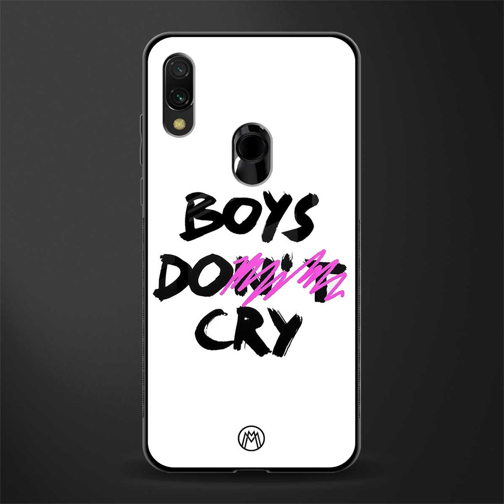 boys do cry glass case for redmi note 7 image