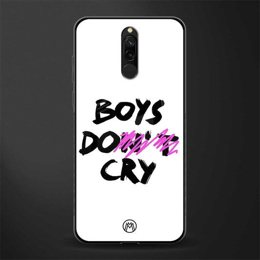 boys do cry glass case for redmi 8 image