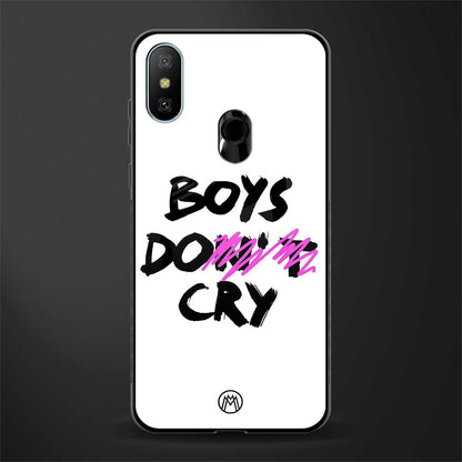 boys do cry glass case for redmi 6 pro image