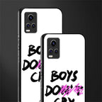 boys do cry back phone cover | glass case for vivo y73