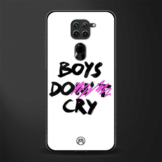 boys do cry glass case for redmi note 9 image