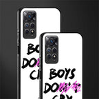 boys do cry glass case for redmi note 11 pro image-2