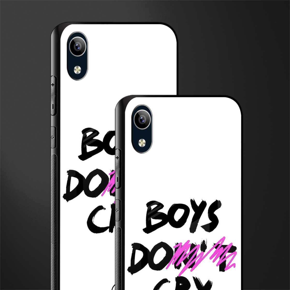 boys do cry glass case for vivo y1s without fingerprint image-2