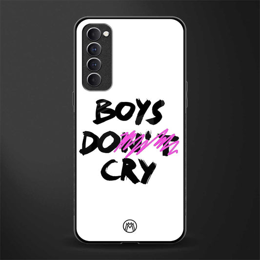 boys do cry glass case for oppo reno 4 pro image
