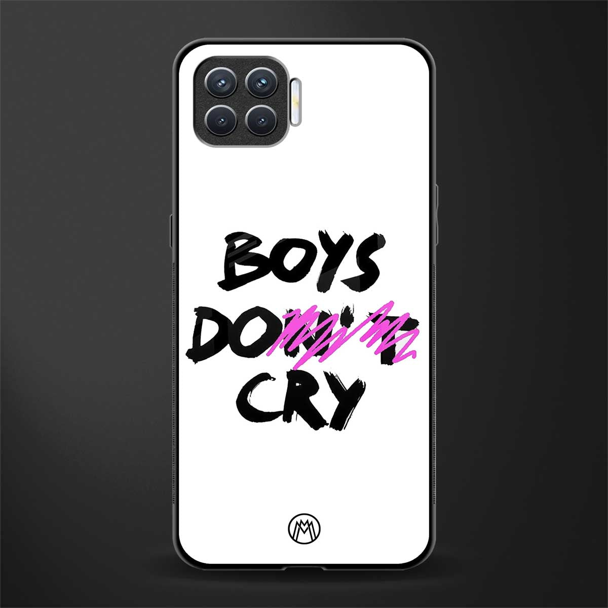 boys do cry glass case for oppo f17 pro image