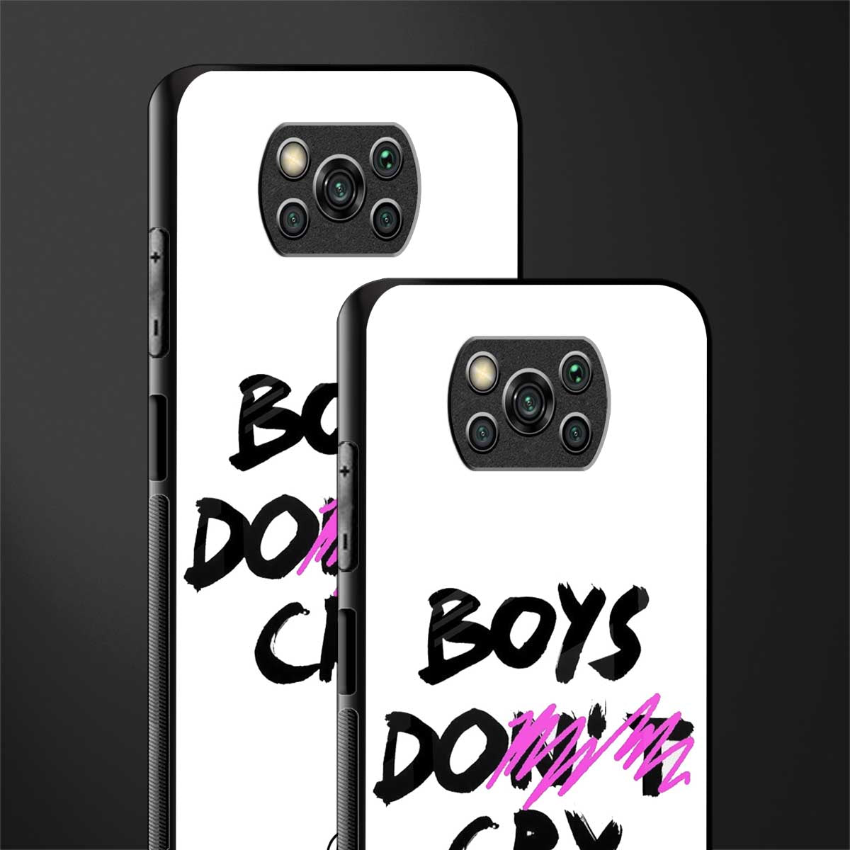 boys do cry glass case for poco x3 image-2