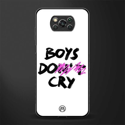 boys do cry glass case for poco x3 pro image