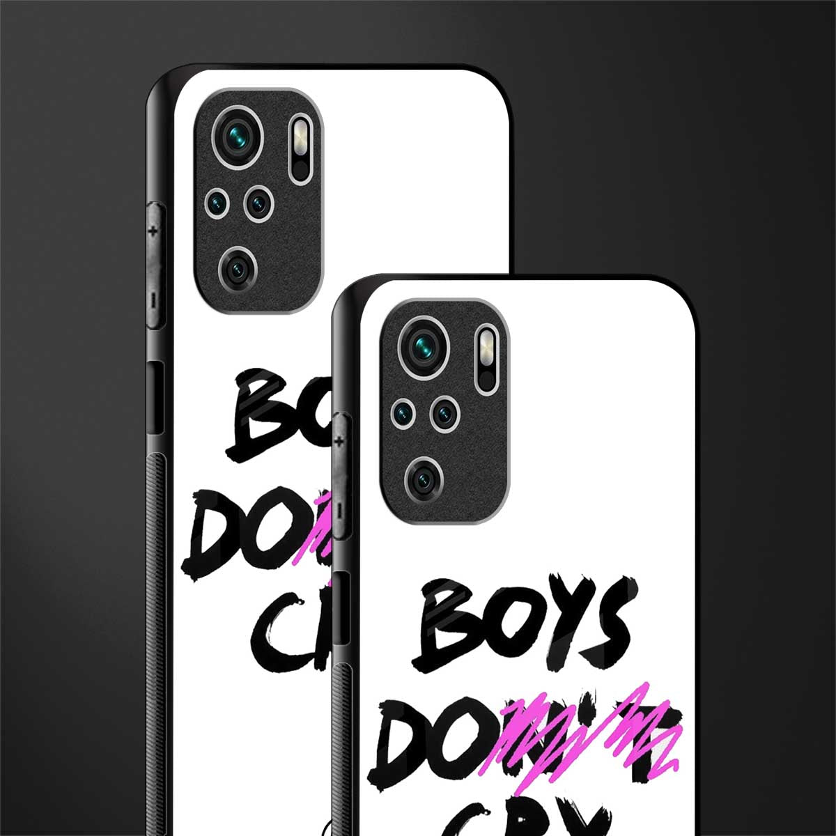 boys do cry glass case for redmi note 10 image-2