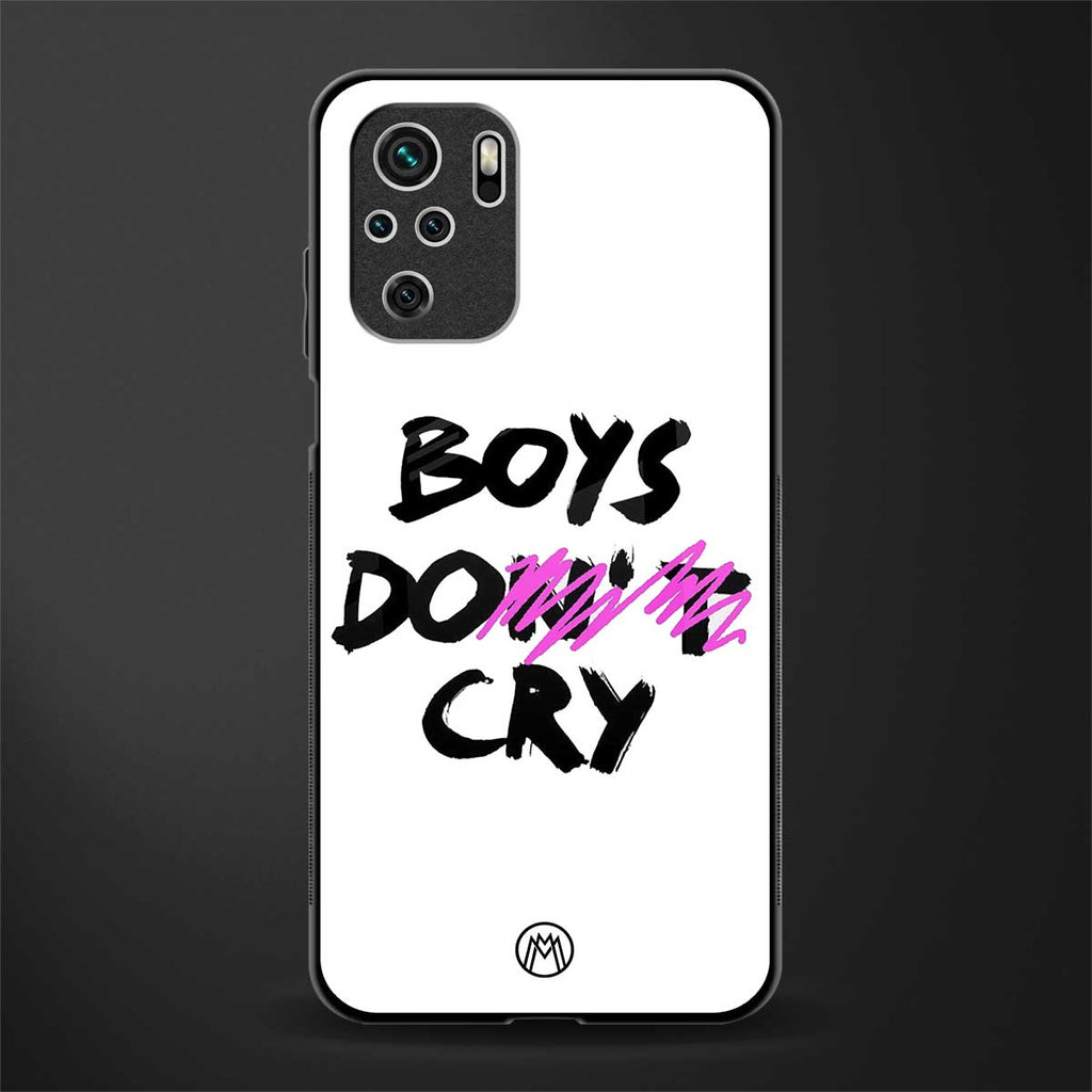 boys do cry glass case for redmi note 10 image