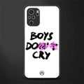 boys do cry glass case for redmi note 10 image