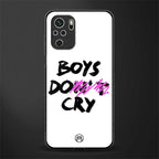 boys do cry glass case for redmi note 10 image