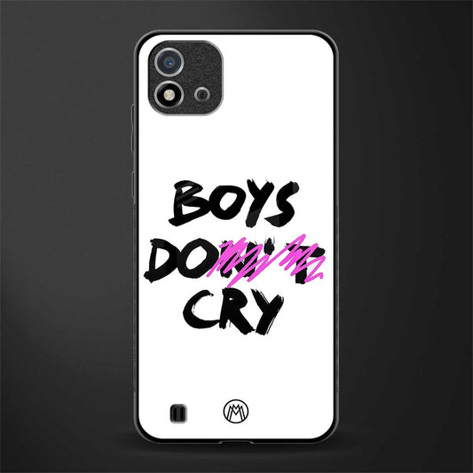 boys do cry glass case for realme c20 image