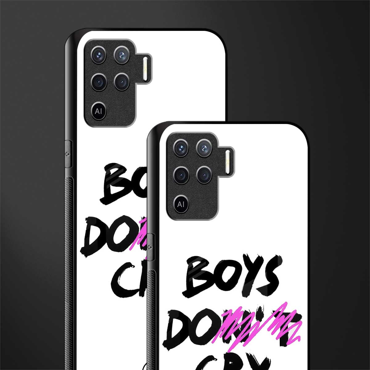 boys do cry glass case for oppo f19 pro image-2