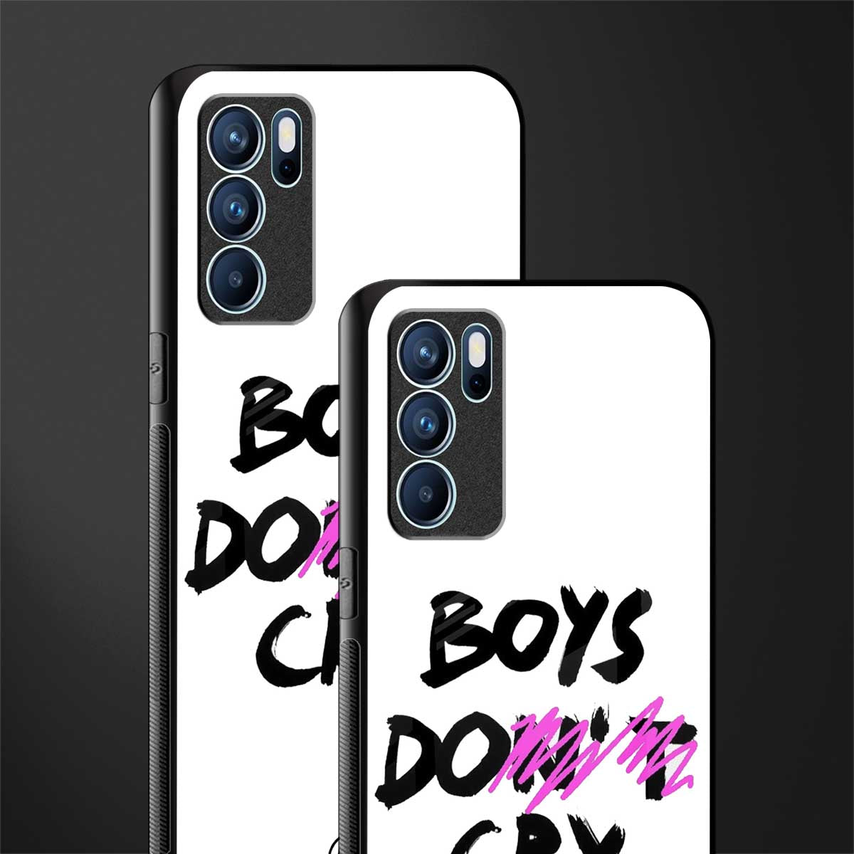 boys do cry glass case for oppo reno6 5g image-2