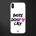 boys do cry glass case for iphone xs max image