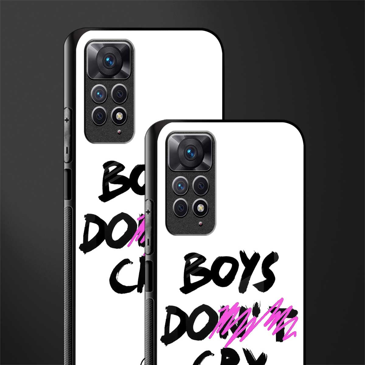 boys do cry back phone cover | glass case for redmi note 11 pro plus 4g/5g