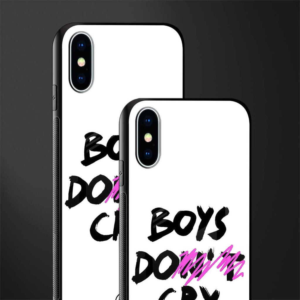 boys do cry glass case for iphone xs image-2