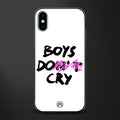 boys do cry glass case for iphone xs image