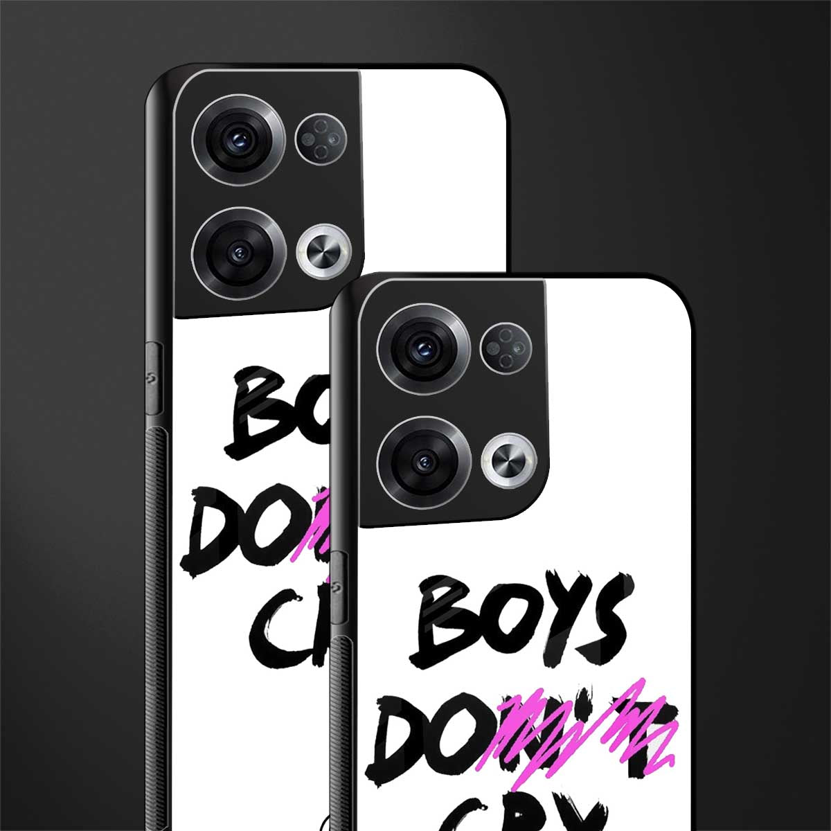 boys do cry back phone cover | glass case for oppo reno 8