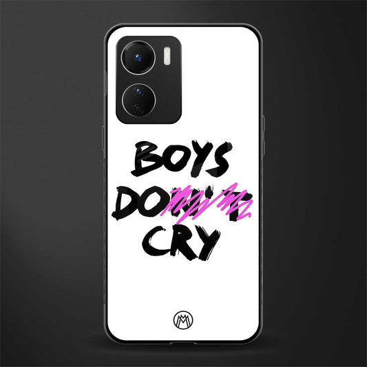 boys do cry back phone cover | glass case for vivo y16
