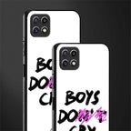boys do cry back phone cover | glass case for samsung galaxy f42