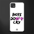 boys do cry back phone cover | glass case for samsung galaxy f42